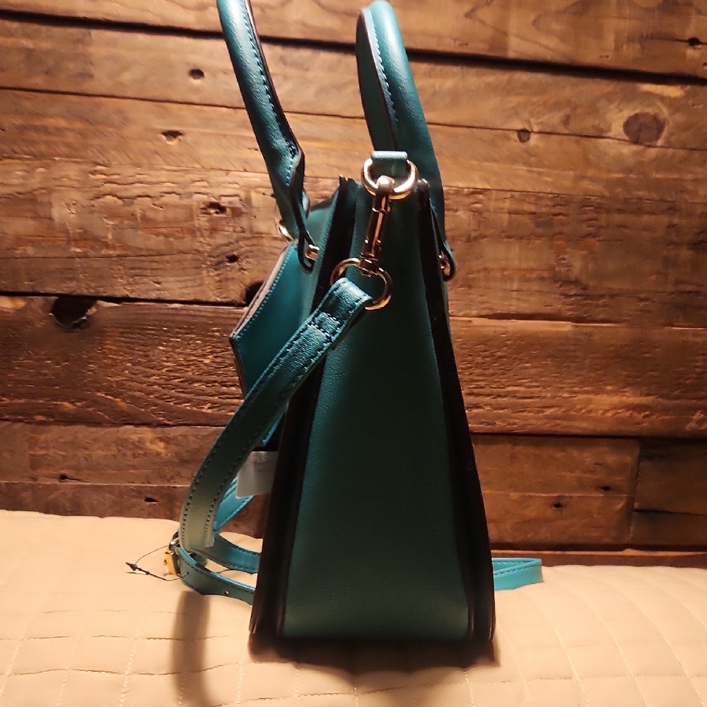 Nine West Summer Green-Green Satchel/Crossbody NWT - Picture 10 of 16